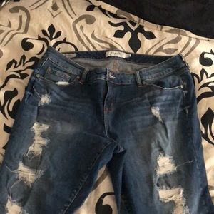 Torrid Distressed Boyfriend Jean Capris Size 18
